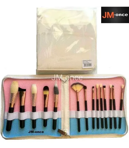 Set Brochas Pinceles De Maquillaje Naturales Y Fibra Optica