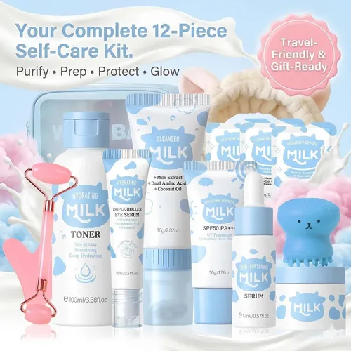 Conjunto De Cuidado Con Leche Para Niños 14 Pcs Guasha
