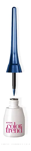 Delineador Líquido Metalizado Avon Cr Trend En Azul Metálico