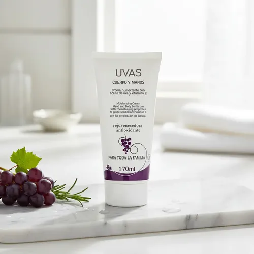 Crema Cuerpo Y Manos 170ml -apta Celíacos- Uvas Cosméticos