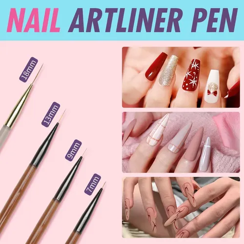 Set Pinceles Y Herramientas Para Arte En Uñas Gel
