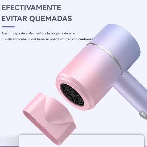 Secador De Pelo De Iones Negativos Plegable
