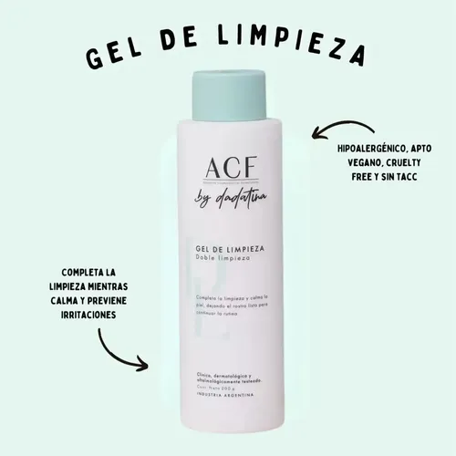 Kit Rutina Facial Gel Limpieza + Serum Vol 1 Acf By Dadatina