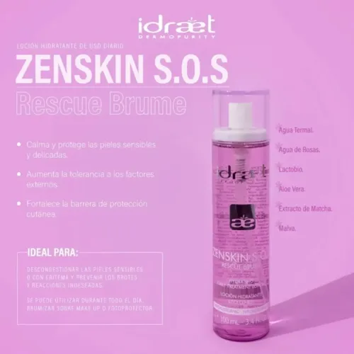 Zenskin S.o.s Bruma De Rescate Rosacea 100ml Idraet Glitzy