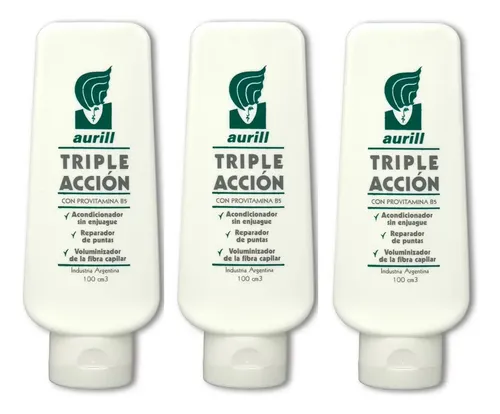 Acondicionador Aurill Sin Enjuague Provitamina B5 100ml X3