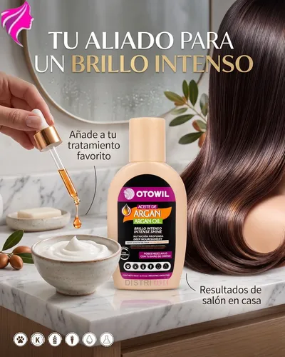 Aceite De Argan Capilar Frasco X60ml Otowil Nutricion Brillo