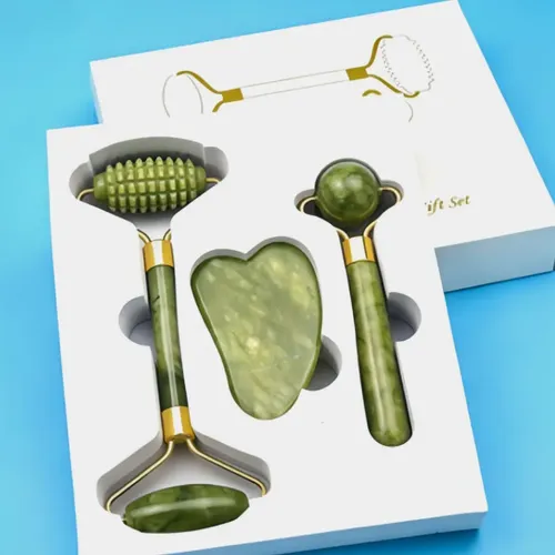 Stone Neck Body Natural Gua Jade Roller Sha Face Natural