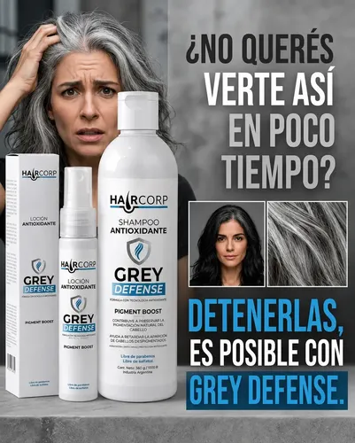 Shampoo Anticanas Grey Defense Antioxidante Haircorp