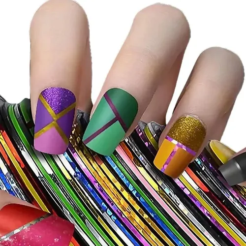 Pegatinas Adhesivas Para Uñas De Colores Para Bricolaje