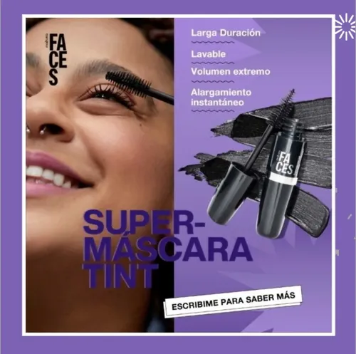 Natura Faces Supermascara Tint Para Pestañas Lavable Mbp