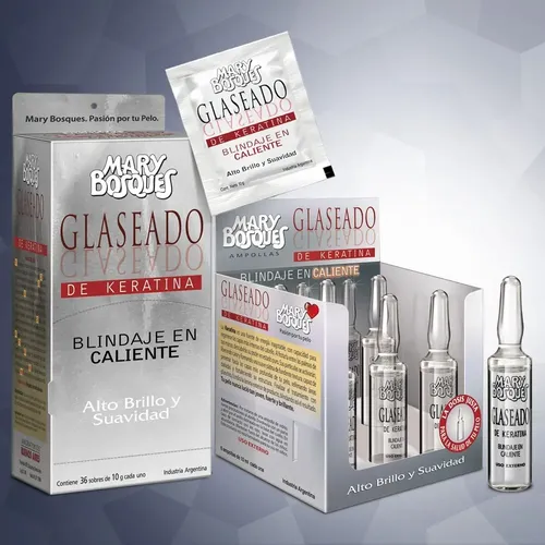 Tratamiento Capilar Glaseado De Keratina Mary Bosques Caja