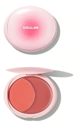 Sheglam – Cheek 2 Cheek Blush Duo – Polvo+crema Tono Del Maquillaje Cherry Sorbet