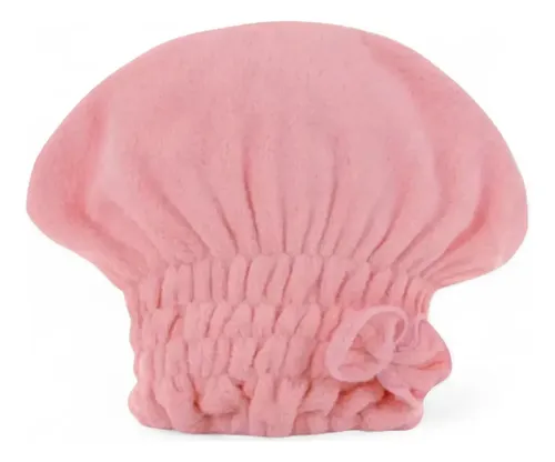 Toalla Turbante Microfibra Secado Rápido Pelo Gorro X2 Unid Rosa Y Celeste