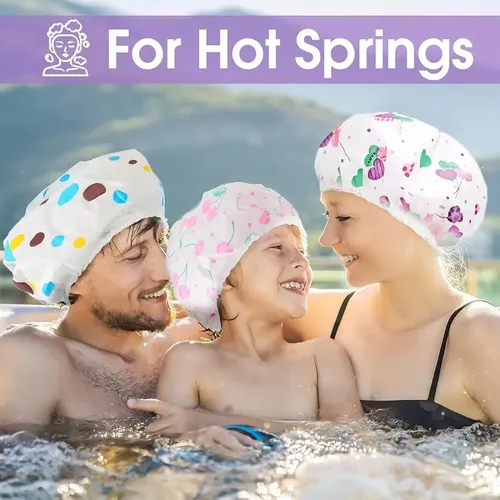 3pz Gorra De Baño Impermeabile Gorros De Ducha Para Mujer,