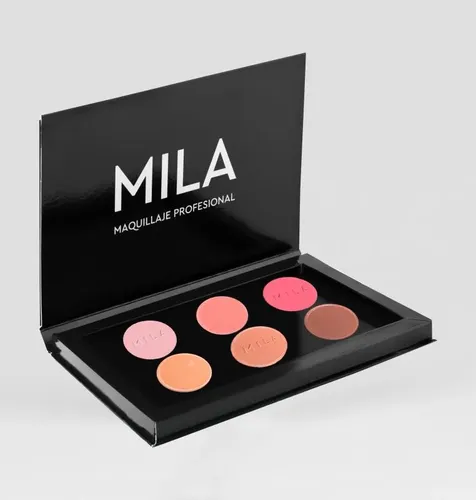 Paleta De Sombras Y Rubores Neutro Maquillaje Mila Pro