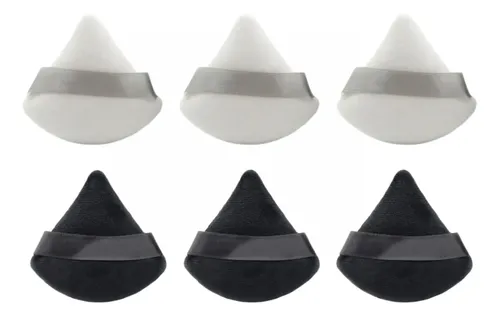 Set 6 Esponja Maquillaje Polvo Base Triángulo Cosméticos[u]