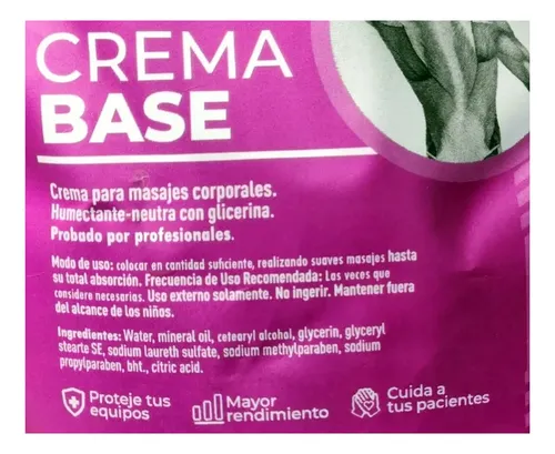 Crema Base Para Masajes Calidad Profesional Fitonature 1 Kgm