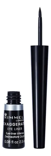 Delineador Líquido De Ojos Rimmel Eye Liner Exaggerate Negro