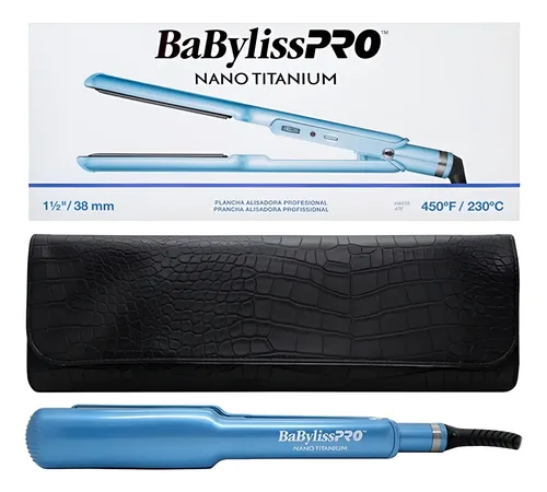 Planchita De Pelo Babyliss 9559 Nano Titanium Placa Ancha