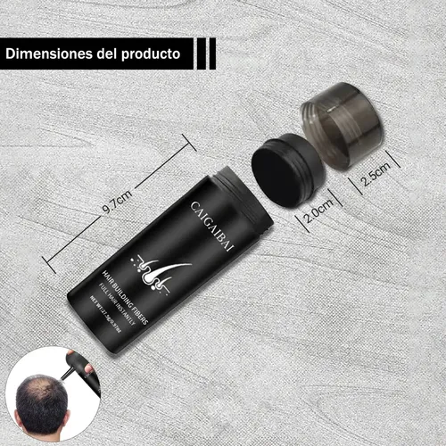 Fibras Capilares Caigaibai Castaño Claro 27,5g Calvicie