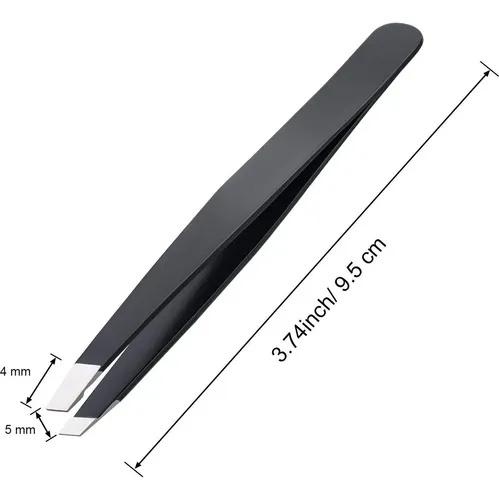 Juego De 12 Pinzas Para Cejas Mudder De Acero Inoxidable