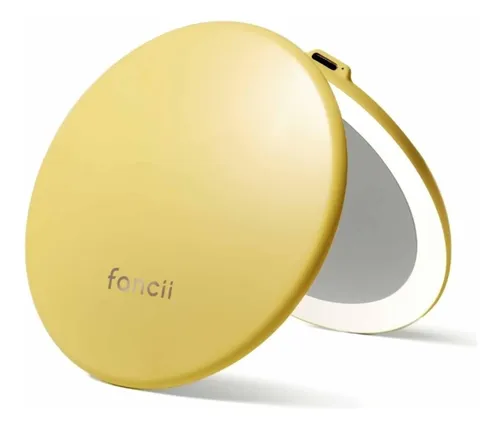 Espejo De Maquillaje Fancii Con Luz Led 10x Recargable Oro