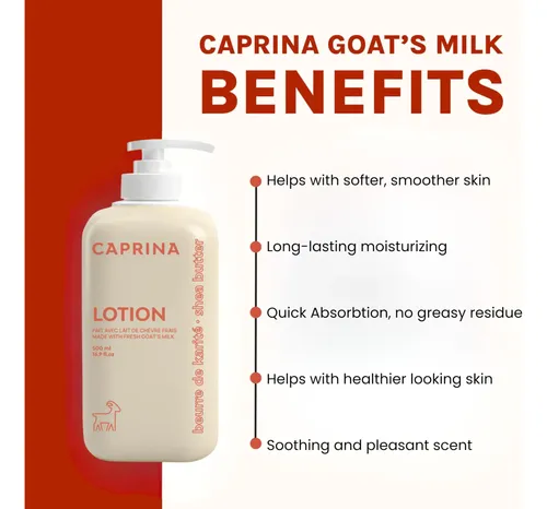 Loción Corporal Caprina, Crema Hidratante Con Manteca De Kar