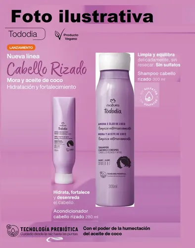 Kit Tododia Cabellos Rizos Mora Y Aceite De Coco + Jabones