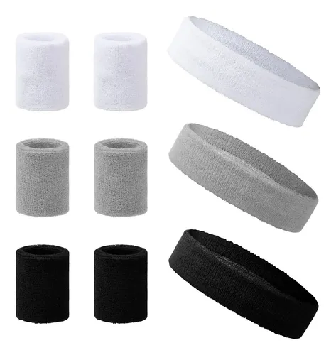 Set De 9 Bandas Elásticas Para Cabeza, Sudor, Muñequera Depo S