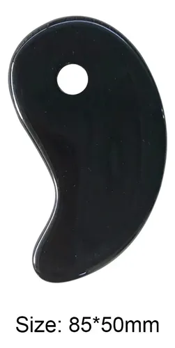 Tabla Masaje Gua Sha Con Piedra Jade Natural Y Cera  P