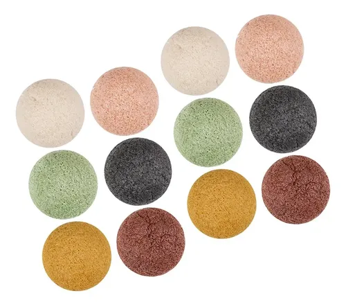 Paquete De 12 Esponjas Faciales Exfoliantes Suaves, De Limpi