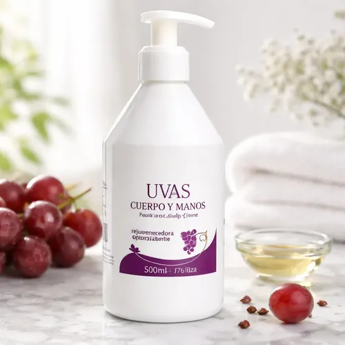 Crema Cuerpo Y Manos 500ml Uvas Cosméticos