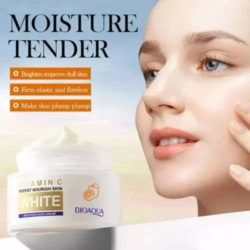 Crema Facial Vitamina C Aclarante Despigmentante Bioaqua Todo Tipo De Piel Día
