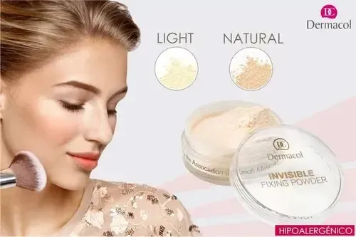 Polvo Fijador Invisible Dermacol Maquillaje Hipoalergenico