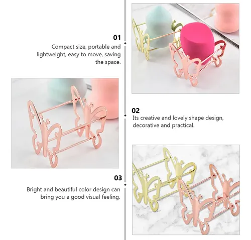 4 Piezas Soporte Para Esponjas De Maquillaje Y Polvo