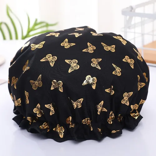 4gorros De Ducha Para Mujeres Y Niñas,doble Capa Impermeable