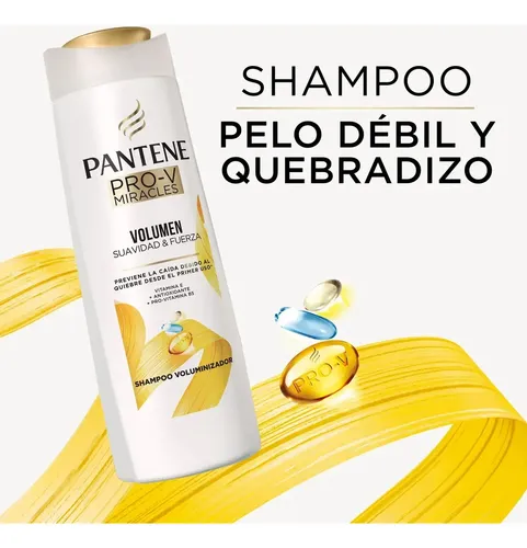Shampoo Voluminizador Pantene Pro-V Miracles Volumen Suavidad & Fuerza 700 ml