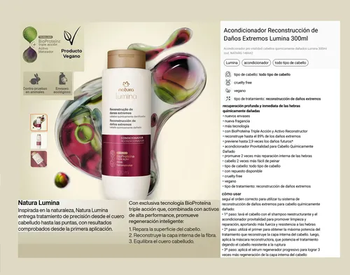 Acondicionador Provitalidad Posquimico X2 Lumina Natura