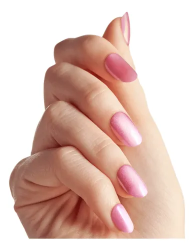 Uñas Press On-kiss Impress Fx Color Rosa Brillos Starry Pink