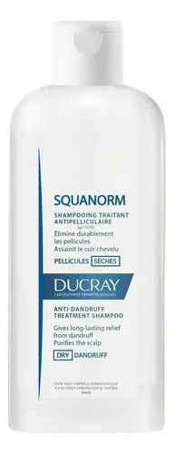 Shampoo Ducray Squanorm Caspa Seca en frasco de 200mL por 1 unidad