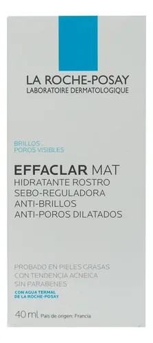 La Roche Posay Effaclar Mat Matificante Hidratante Seborreguladora Pieles Grasas
