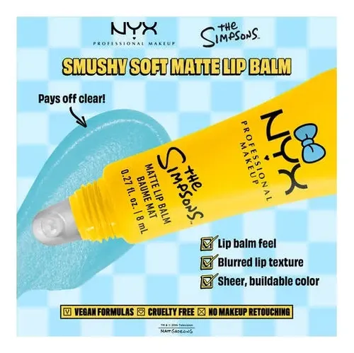 Nyx Bálsamo Labial Maggie Simpson Smushy Special Edition