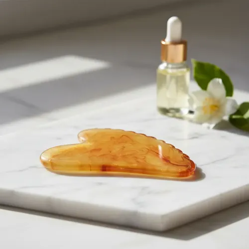 Herramienta De Raspado Para Masaje Facial De Resina Gua Sha