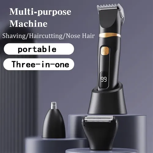 Depiladora Facial Eléctrica 3 En 1 Recargable Negro