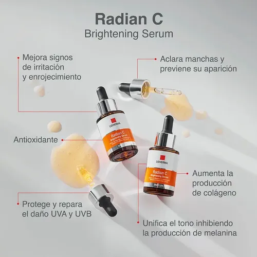 Radian C Serum + Protector Solar Fps 50 Color Lidherma