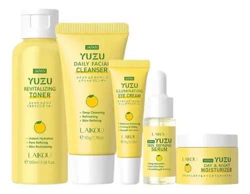 Set De Cuidado De La Piel Laikou Yuzu 5 Pzas Ilumina Y Nutre