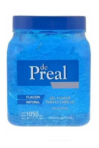 De Preal Gel Fijación Natural Pote X 1050g Sin Alcohol