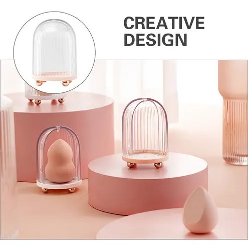 Soporte Para Esponjas De Maquillaje Beauty Egg Box Powder Pu