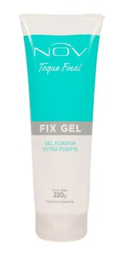Nov Gel Fijador Extra Fuerte Fix Gel Toque Final X 220 Grs