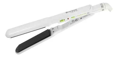 Plancha De Pelo Babyliss Brazilian Blanca Placas Titanium